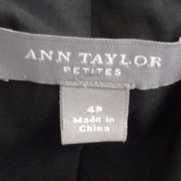 Ann Taylor 4P Black Pinstripe Blazer - Picture 5 of 5